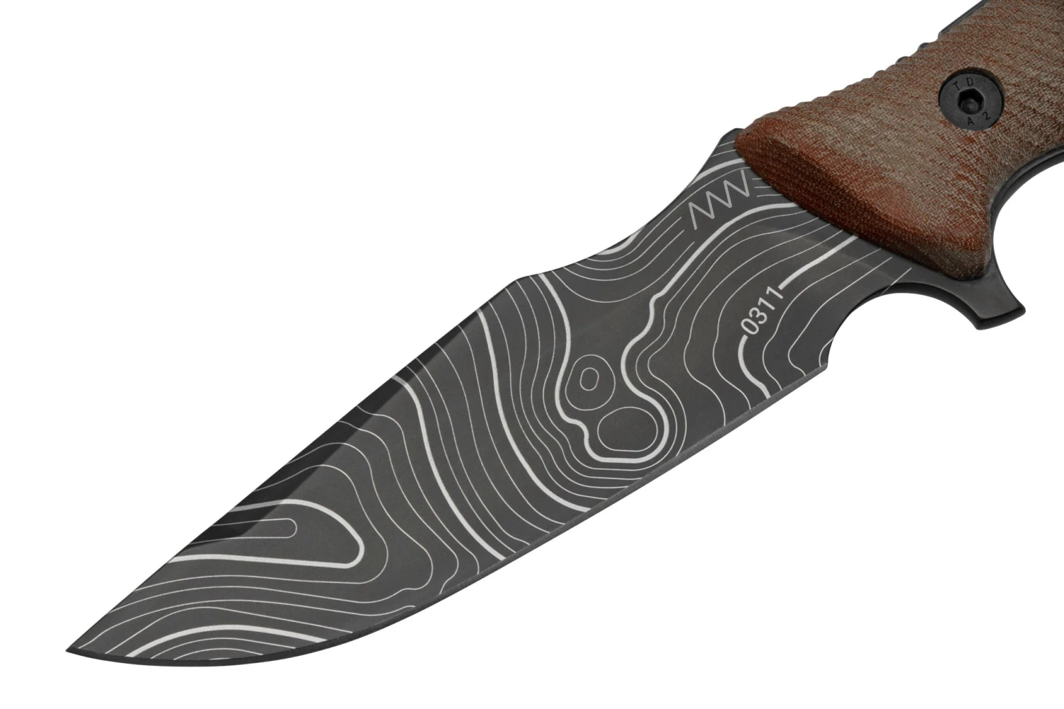 ANV Knives M311 SPELTER DLC Topo Elmax, Coyote Micarta Handle, Black Kydex Sheath, Cuchillo De Supervivencia 5 ANV Knives M311 SPELTER DLC Topo Elmax, Coyote Micarta Handle, Black Kydex Sheath, Cuchillo De Supervivencia - Image 3