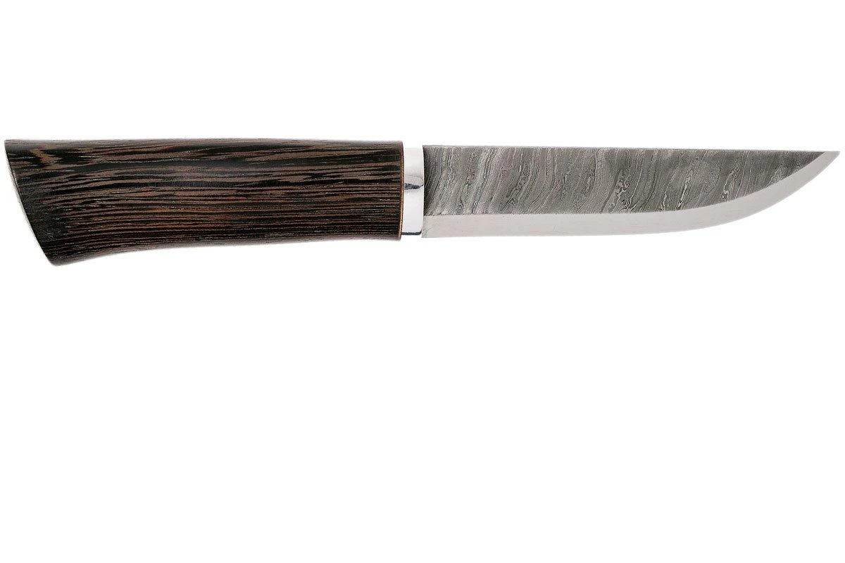 Autine Damascus Bushcrafter, Wengé, Damast, Brown RH Sheath, Cuchillo Bushcraft 4 Autine Damascus Bushcrafter, Wengé, Damast, Brown RH Sheath, Cuchillo Bushcraft - Image 2