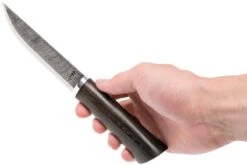 Autine Damascus Bushcrafter, Wengé, Damast, Brown RH Sheath, Cuchillo Bushcraft 15 Autine Damascus Bushcrafter, Wengé, Damast, Brown RH Sheath, Cuchillo Bushcraft -Navaja Tienda AT BUS WNG DAM 06 autine at bus wng dam 06