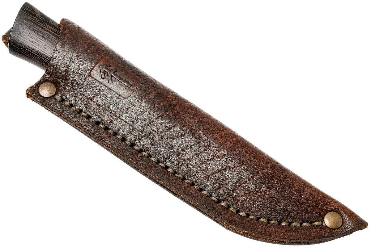 Autine Damascus Bushcrafter, Wengé, Damast, Brown RH Sheath, Cuchillo Bushcraft 9 Autine Damascus Bushcrafter, Wengé, Damast, Brown RH Sheath, Cuchillo Bushcraft - Image 7