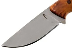 Autine Kurbads, Curly Birch, Elmax, Brown RH Sheath, Cuchillo De Exterior -Navaja Tienda AT KUR CB 03 autine at kur cb 03
