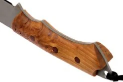 Autine Kurbads, Curly Birch, Elmax, Brown RH Sheath, Cuchillo De Exterior -Navaja Tienda AT KUR CB 04 autine at kur cb 04