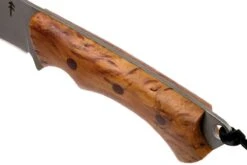 Autine Kurbads, Curly Birch, Elmax, Brown RH Sheath, Cuchillo De Exterior -Navaja Tienda AT KUR CB 05 autine at kur cb 05