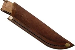 Autine Kurbads, Curly Birch, Elmax, Brown RH Sheath, Cuchillo De Exterior -Navaja Tienda AT KUR CB 07 auitine v202202