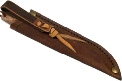 Autine Kurbads, Curly Birch, Elmax, Brown RH Sheath, Cuchillo De Exterior -Navaja Tienda AT KUR CB 08 auitine v202202