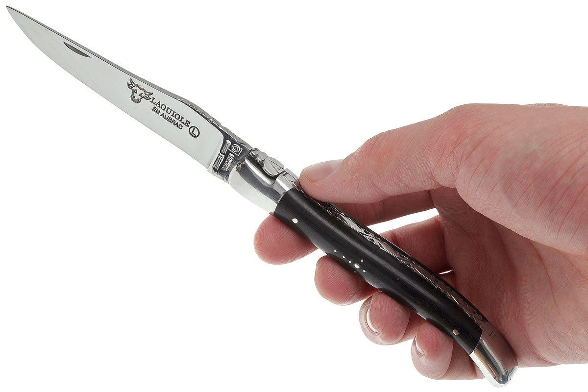 Laguiole En Aubrac HP 12cm De Madera De ébano Limado A Mano L0212EBH-FSI1 9 Laguiole En Aubrac HP 12cm De Madera De ébano Limado A Mano L0212EBH-FSI1 - Image 7