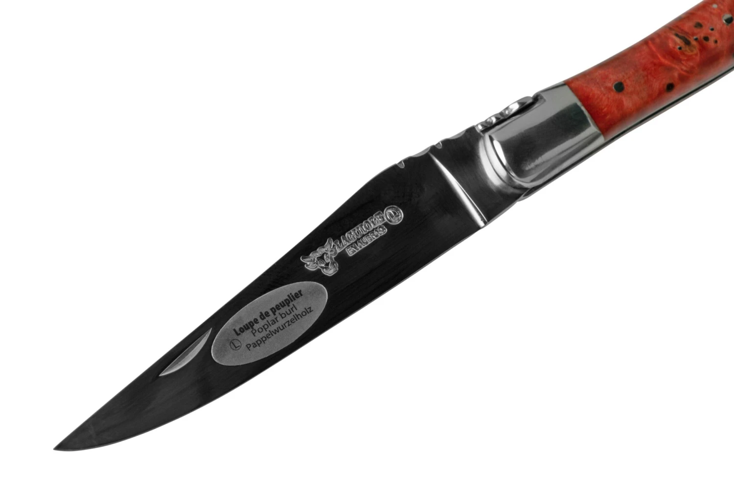 Laguiole En Aubrac 12cm Navaja Laguiole álamo Rojo Burl Brillante S/st 5 Laguiole En Aubrac 12cm Navaja Laguiole álamo Rojo Burl Brillante S/st - Image 3