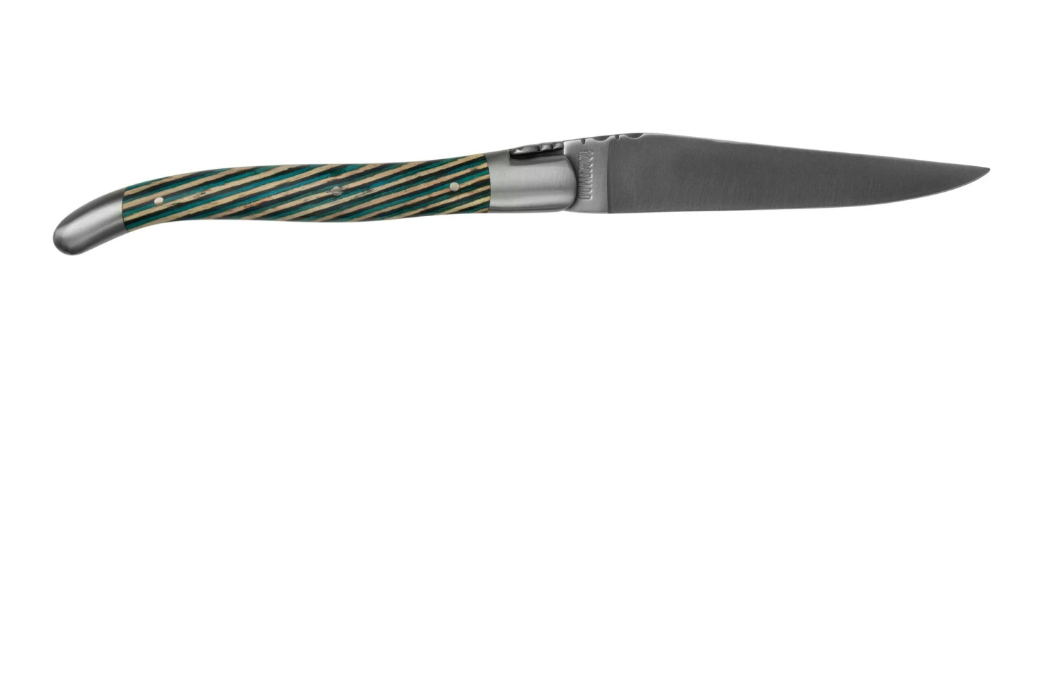 Laguiole En Aubrac Samba Turquoise L0212SATIF Madera De Samba Turquesa, Mate, Navaja Laguiole, 12 Cm 4 Laguiole En Aubrac Samba Turquoise L0212SATIF Madera De Samba Turquesa, Mate, Navaja Laguiole, 12 Cm - Image 2