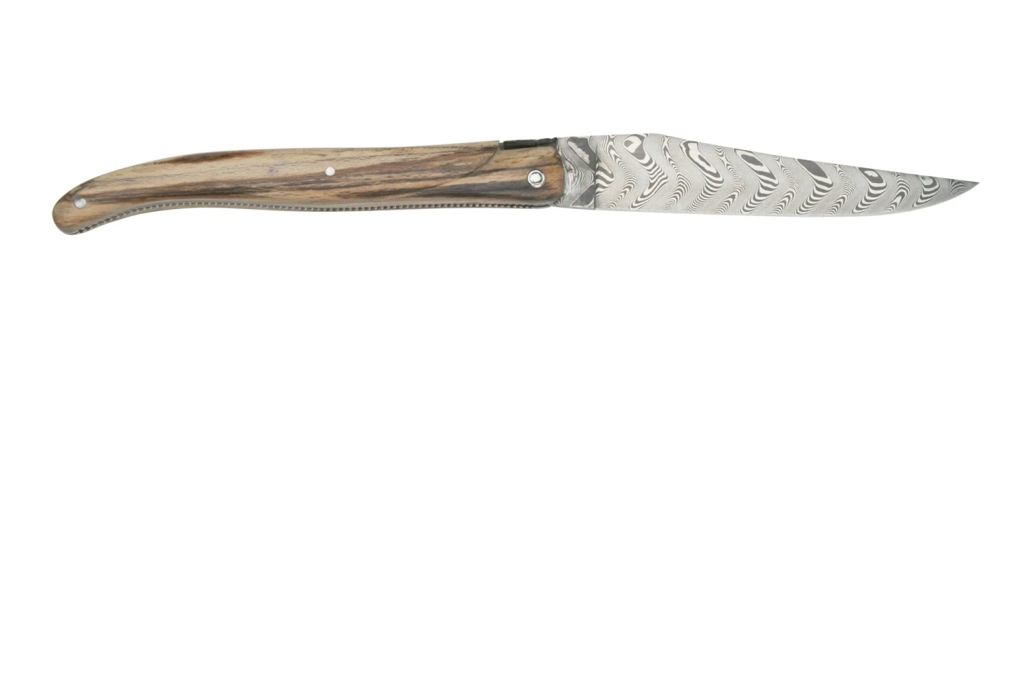 Laguiole En Aubrac Le Perlé 12 Cm L0512WA6J3DB Balbach Damast Full Handle Madera De Haya 4 Laguiole En Aubrac Le Perlé 12 Cm L0512WA6J3DB Balbach Damast Full Handle Madera De Haya - Image 2
