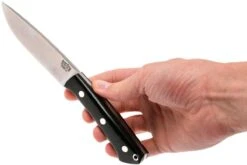 Bark River Fox River CPM 3V, Black Canvas Micarta, No Loop -Navaja Tienda BRK01 123BRKC LR 06 bark river brk01 123brkc lr 06