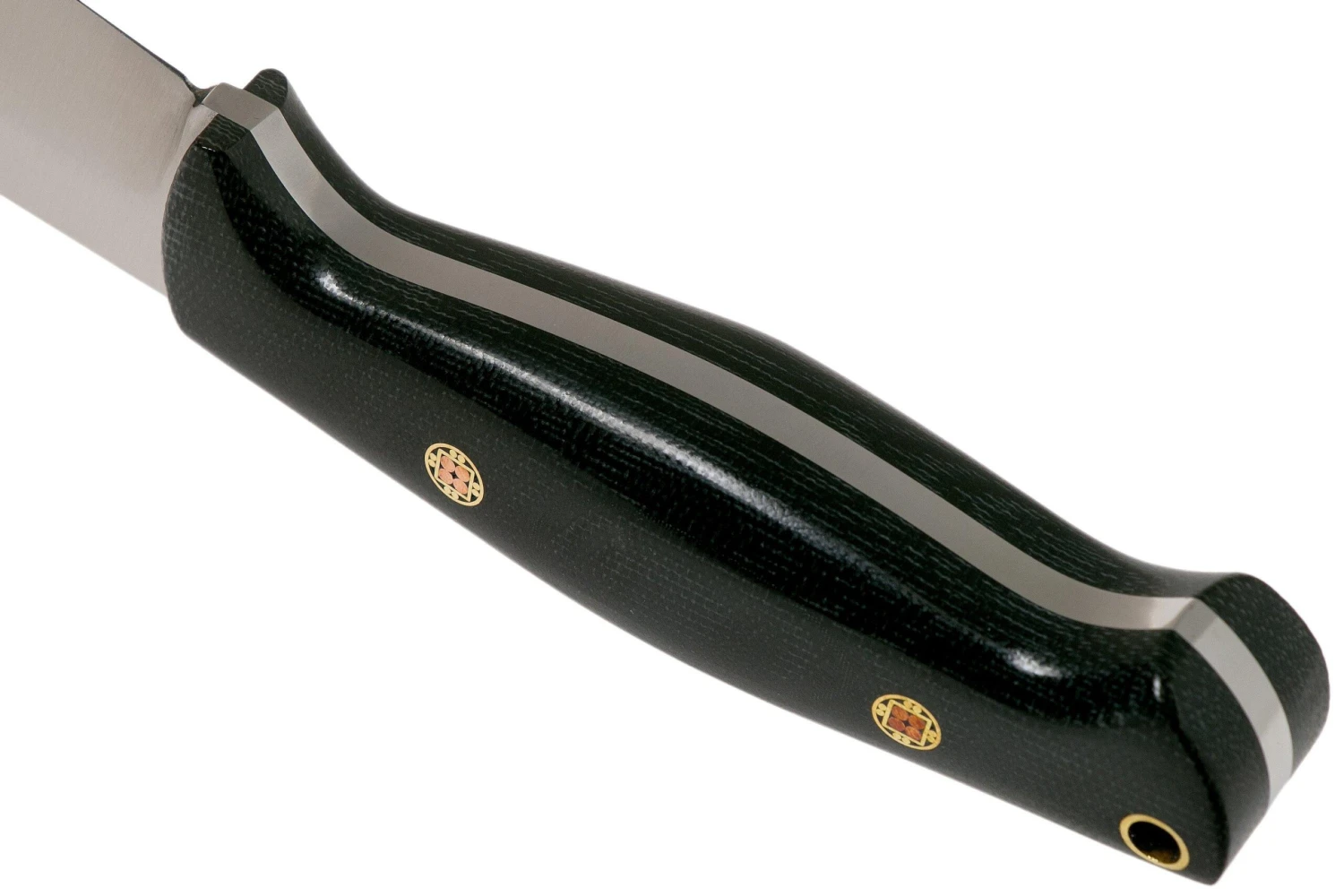 Bark River North Country EDC CPM 154, Black Canvas Micarta, Mosaic Pins Cuchillo Fijo 6 Bark River North Country EDC CPM 154, Black Canvas Micarta, Mosaic Pins Cuchillo Fijo - Image 4