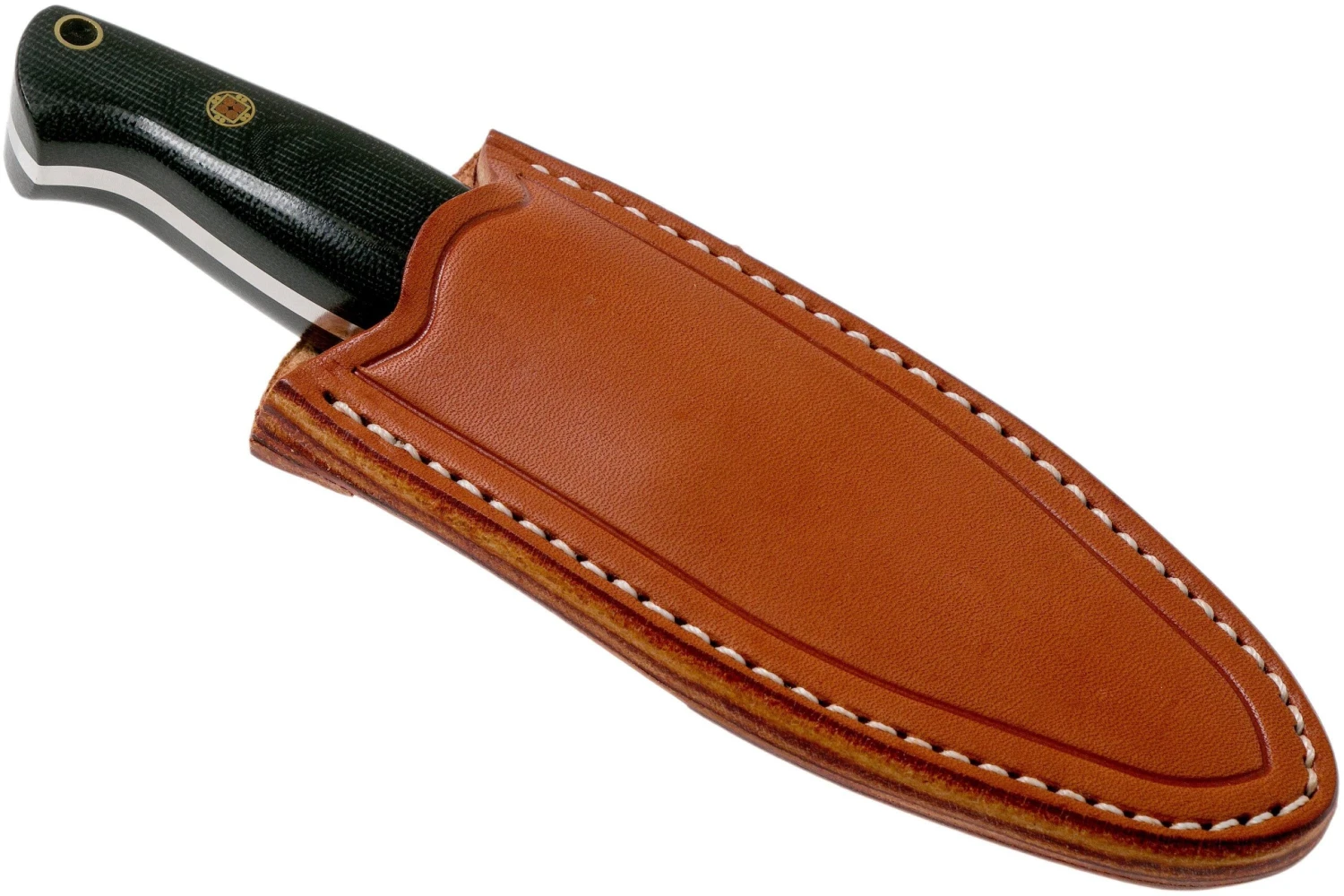 Bark River North Country EDC CPM 154, Black Canvas Micarta, Mosaic Pins Cuchillo Fijo 8 Bark River North Country EDC CPM 154, Black Canvas Micarta, Mosaic Pins Cuchillo Fijo - Image 6