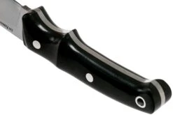 Bark River Guardless Drop Point Hunter CPM 154 Black Canvas Micarta Cuchillo De Caza -Navaja Tienda BRK02 142BKRC 04 bark river knives