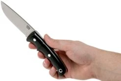 Bark River Guardless Drop Point Hunter CPM 154 Black Canvas Micarta Cuchillo De Caza -Navaja Tienda BRK02 142BKRC 06 bark river knives