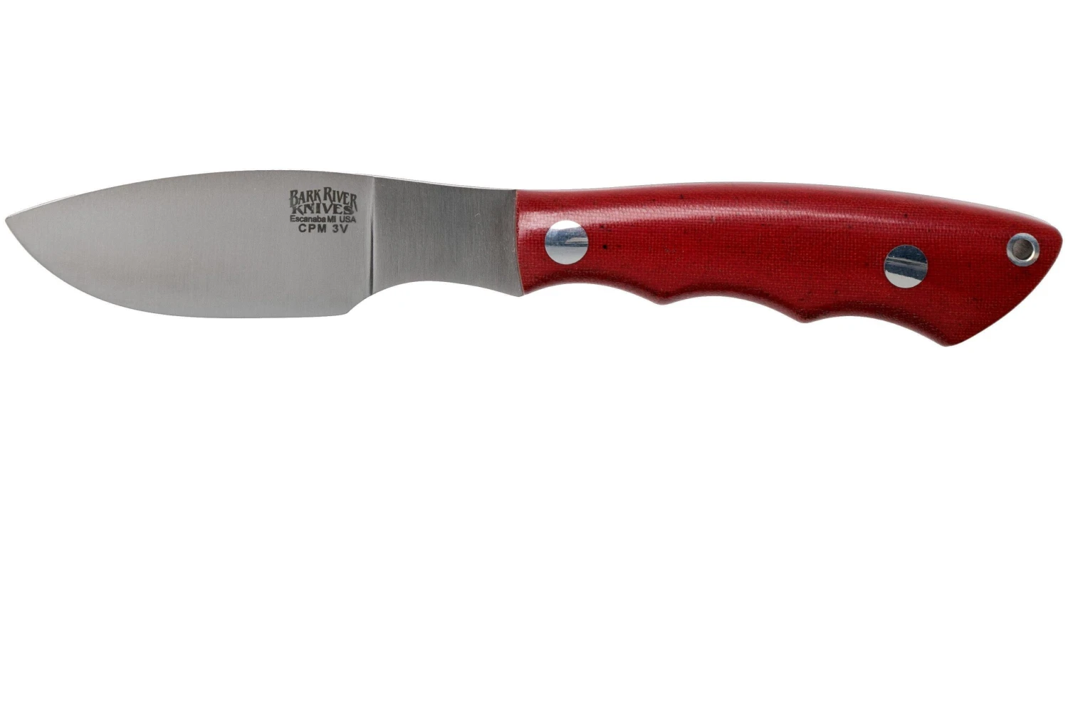 Bark River Mini Canadian CPM 3V Red Linen Micarta Cuchillo Fijo 3 Bark River Mini Canadian CPM 3V Red Linen Micarta Cuchillo Fijo