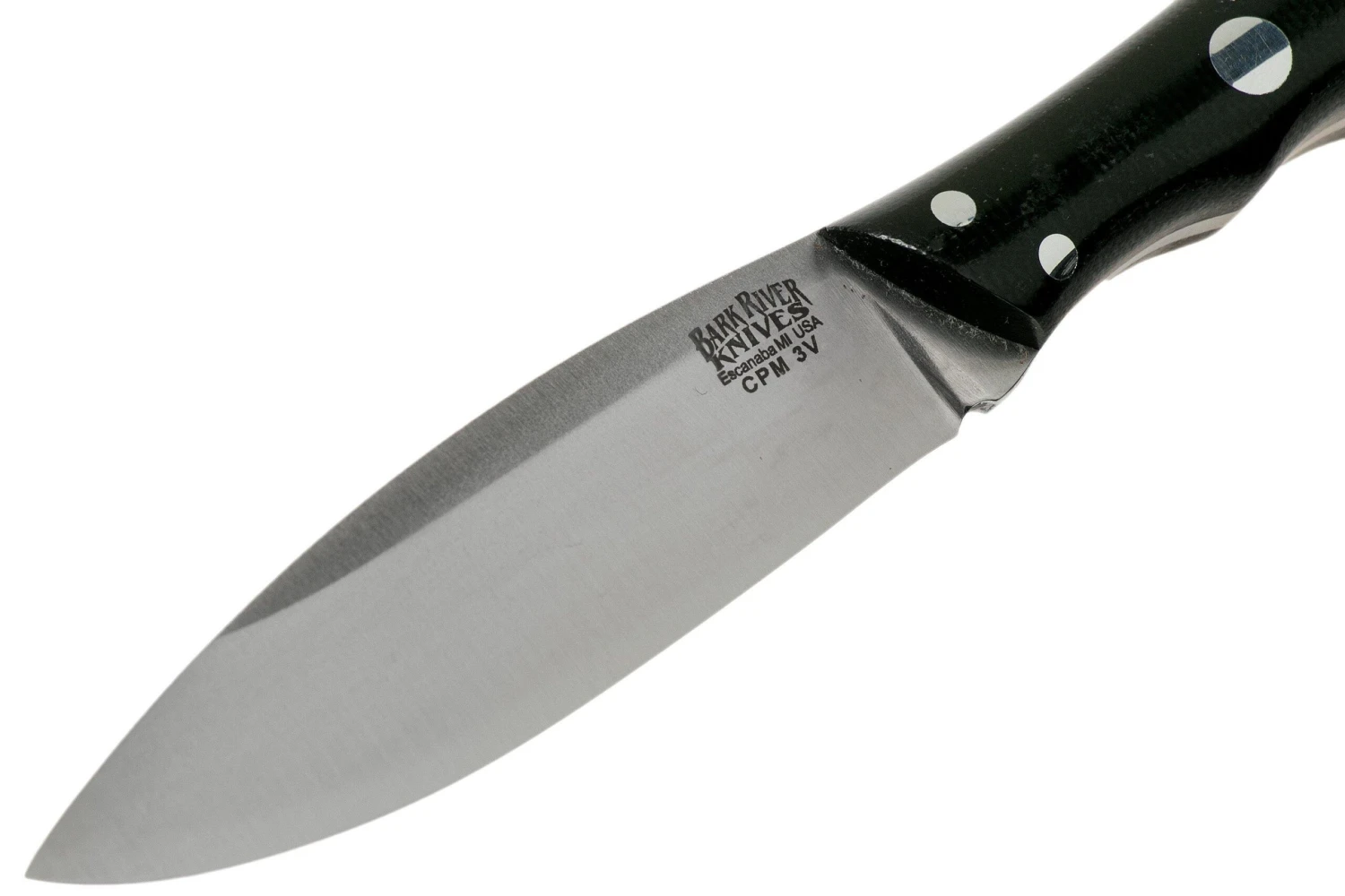 Bark River Lil’ Canadian CPM 3V Black Canvas Micarta Cuchillo Fijo 5 Bark River Lil’ Canadian CPM 3V Black Canvas Micarta Cuchillo Fijo - Image 3