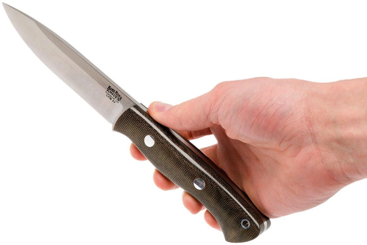 Bark River Aurora 3V, Green Canvas Micarta Cuchillo Bushcraft 9 Bark River Aurora 3V, Green Canvas Micarta Cuchillo Bushcraft - Image 7