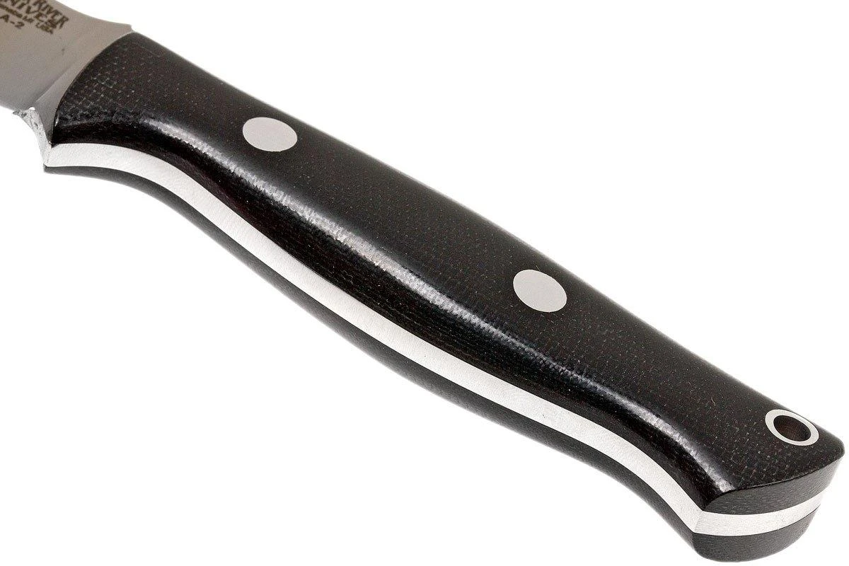Bark River Bravo EDC A2, Black Canvas Micarta, Black Sheath 6 Bark River Bravo EDC A2, Black Canvas Micarta, Black Sheath - Image 4