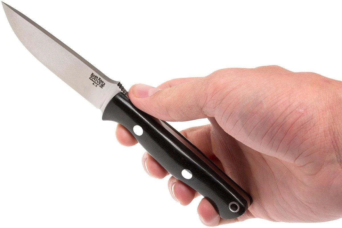 Bark River Bravo EDC A2, Black Canvas Micarta, Black Sheath 8 Bark River Bravo EDC A2, Black Canvas Micarta, Black Sheath - Image 6