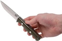 Bark River Gunny Scandi CPM 3V, Green Canvas Micarta, Funda Marrón 15 Bark River Gunny Scandi CPM 3V, Green Canvas Micarta, Funda Marrón -Navaja Tienda BRK07 024GNC 06 bark river brk07 024gnc 06