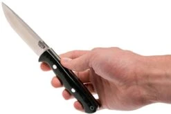 Bark River Gunny Hunter CPM 3V, Black Canvas Micarta, Jimped -Navaja Tienda BRK07 025BRKC JI 04 bark river brk07 025brkc ji 04