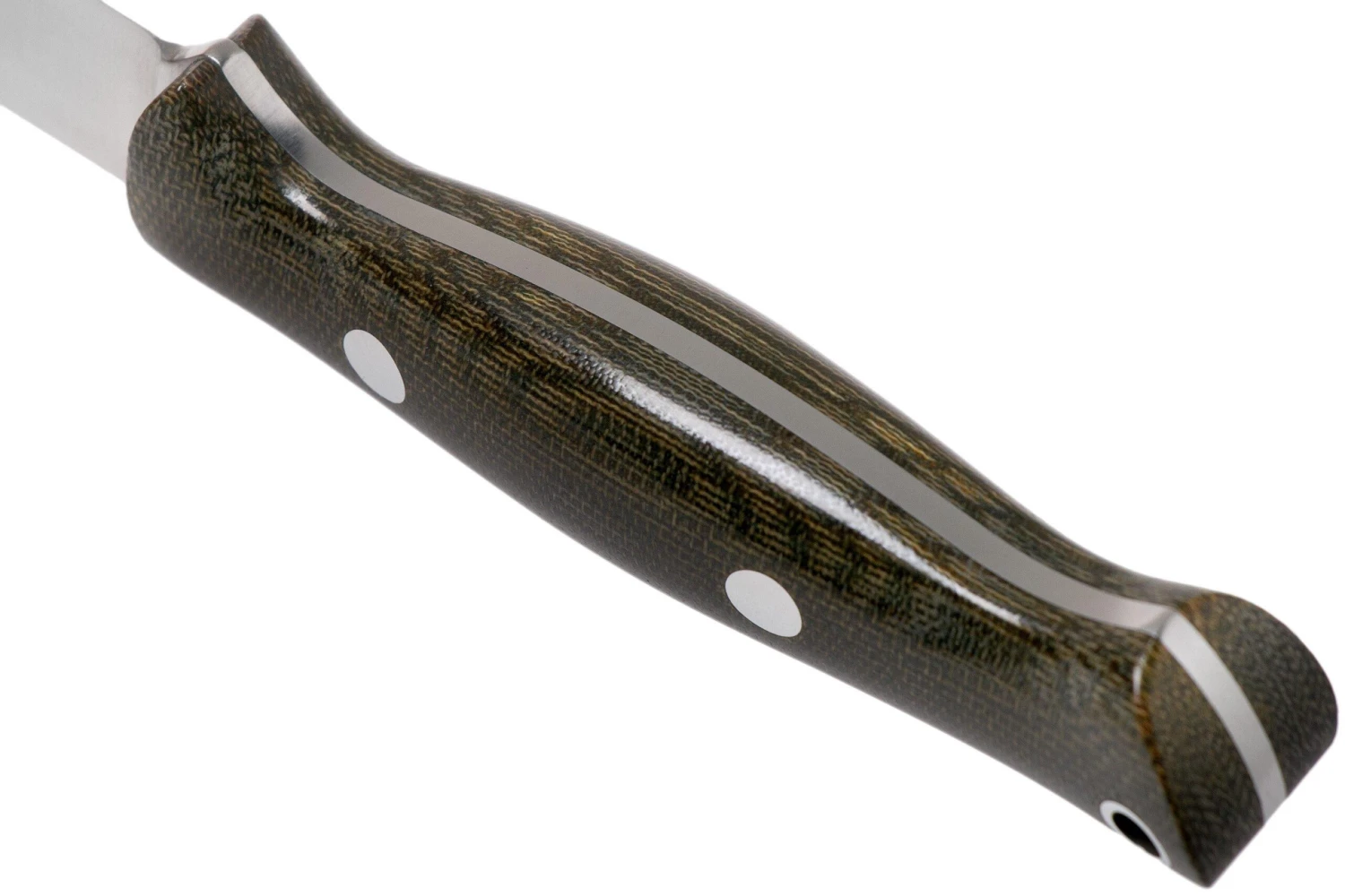 Bark River Bravo EDC CPM 3V Rampless, Green Canvas Micarta Cuchillo Bushcraft 6 Bark River Bravo EDC CPM 3V Rampless, Green Canvas Micarta Cuchillo Bushcraft - Image 4