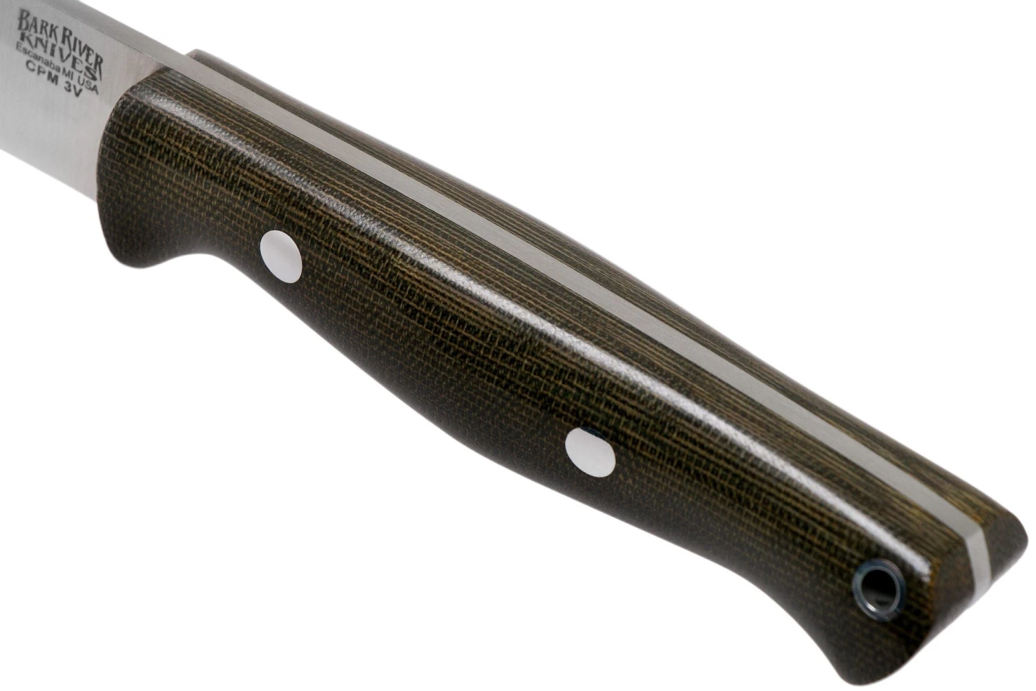 Bark River Gunny Hunter LT CPM 3V Green Canvas Micarta Cuchillo Bushcraft 7 Bark River Gunny Hunter LT CPM 3V Green Canvas Micarta Cuchillo Bushcraft - Image 5