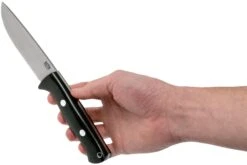 Bark River Bravo 1 LT Hunter CPM 3V, Black Canvas Micarta, Funda Marrón 15 Bark River Bravo 1 LT Hunter CPM 3V, Black Canvas Micarta, Funda Marrón -Navaja Tienda BRK07 121BRKC 06 bark river knives