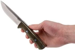 Bark River Bravo 1 CPM 3V Rampless, Green Canvas Micarta, Funda Marrón 13 Bark River Bravo 1 CPM 3V Rampless, Green Canvas Micarta, Funda Marrón -Navaja Tienda BRK07 121GNC RS 06 bark river bravo brk07 121gnc rs 06