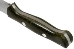Bark River Bravo 1.5 Rampless CPM 3V Field Knife, Green Canvas Micarta -Navaja Tienda BRK07 122GCMR 04 bark river knives