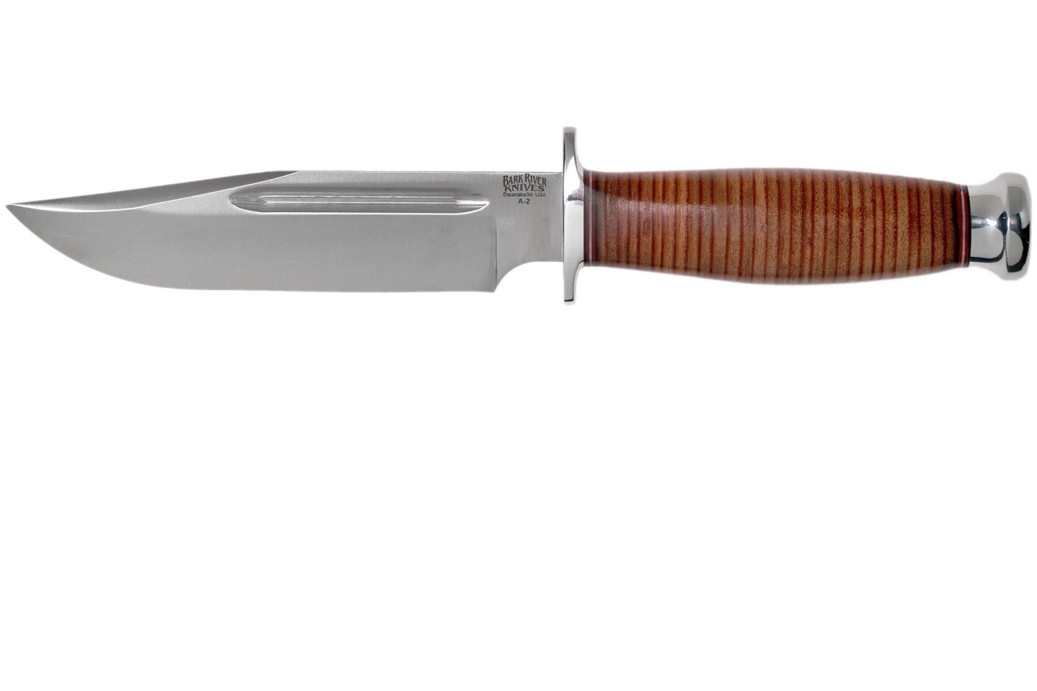 Bark River Teddy A2 Stacked Leather, Double Quillion Cuchillo De Exterior 3 Bark River Teddy A2 Stacked Leather, Double Quillion Cuchillo De Exterior