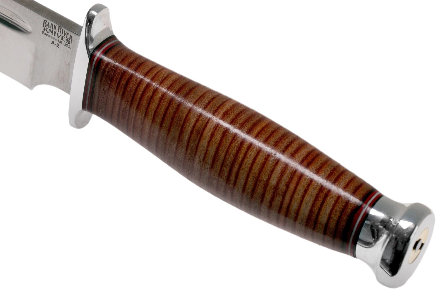 Bark River Teddy A2 Stacked Leather, Double Quillion Cuchillo De Exterior 7 Bark River Teddy A2 Stacked Leather, Double Quillion Cuchillo De Exterior - Image 5