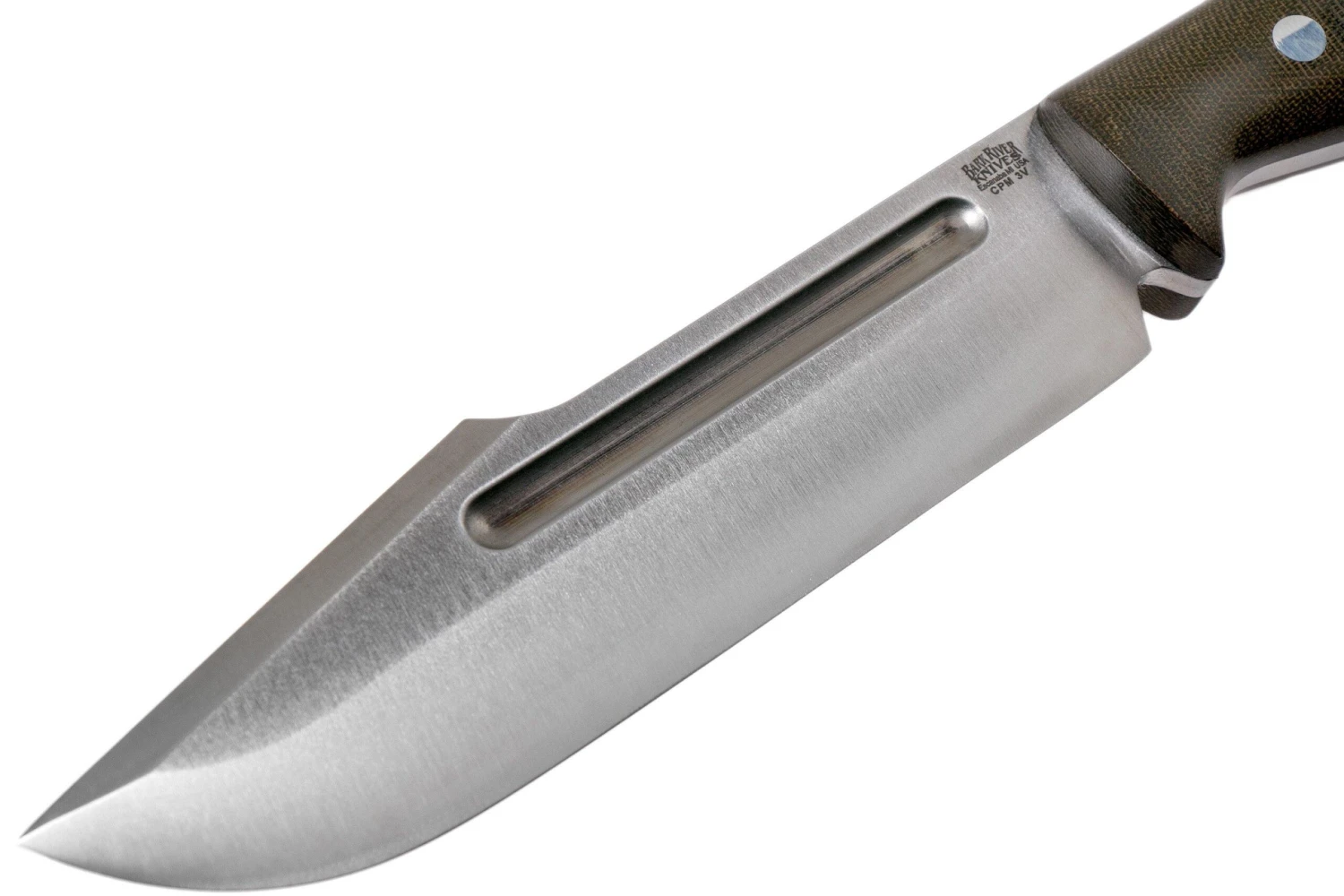 Bark River Bravo Tope Recon CPM 3V Green Canvas Micarta Rampless Cuchillo De Supervivencia 5 Bark River Bravo Tope Recon CPM 3V Green Canvas Micarta Rampless Cuchillo De Supervivencia - Image 3