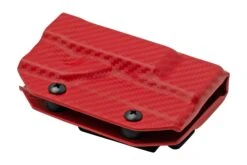 Clip And Carry Kydex Sheath Leatherman Raptor, Carbon Fiber Red LRAPTOR-CF-RED Funda De Cinturón -Navaja Tienda CALRAPTOR CF RED 03 clipandcarry