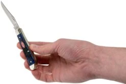 Case Mini Trapper Navy Blue Bone, Rogers Jig, 7321 6207 SS Navaja -Navaja Tienda CE07321 05 case