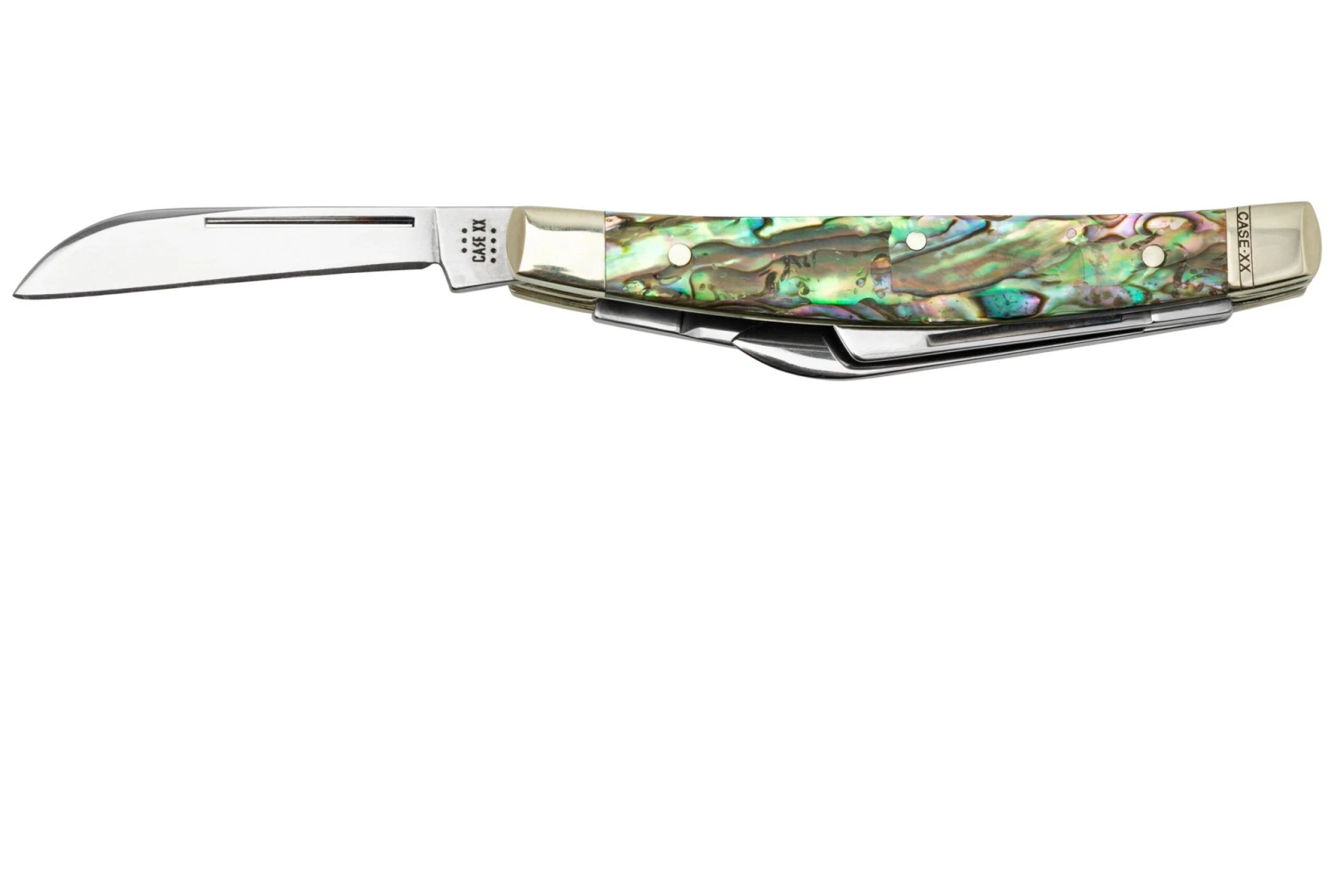 Case Small Congress 12026 Smooth Abalone, Navaja Con Velvet Box 3 Case Small Congress 12026 Smooth Abalone, Navaja Con Velvet Box