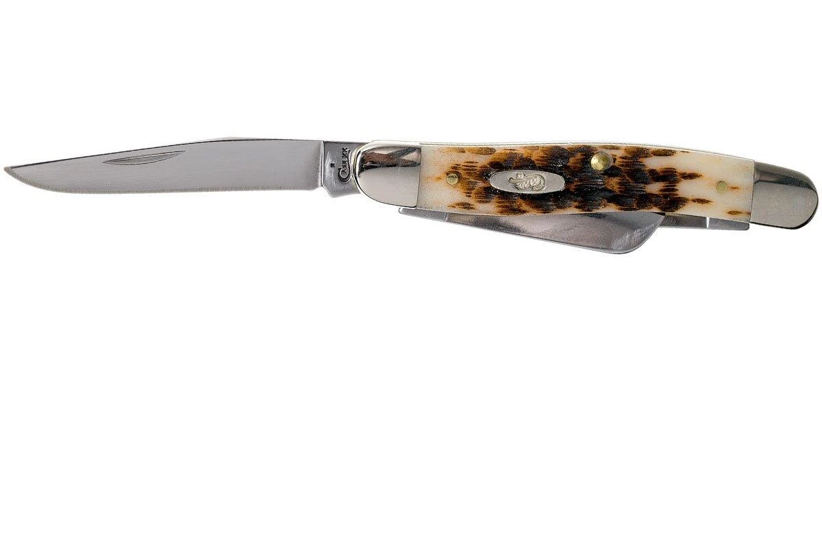 Case Medium Stockman Amber Jigged Bone, 00042, 6318 SS Navaja 4 Case Medium Stockman Amber Jigged Bone, 00042, 6318 SS Navaja - Image 2