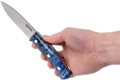 Casström No. 10 Swedish Forest Knife Blue Curly Birch, 14C28N Flat Grind 13119 -Navaja Tienda CM13119 06 casstrom cm13119 06