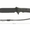 Chris Reeve Pacific Black PAC-1001 Cuchillo De Supervivencia, Dentado -Navaja Tienda CRPAC 01 chris reeve pacific crpac d1
