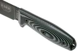 ESEE Model 3 Black Blade 3D Grey-Black G10 Cuchillo De Supervivencia 3PMB-002 Funda Negra + Clip Para Cinturón 13 ESEE Model 3 Black Blade 3D Grey-Black G10 Cuchillo De Supervivencia 3PMB-002 Funda Negra + Clip Para Cinturón -Navaja Tienda EE 3PMB 002 05 esee knives