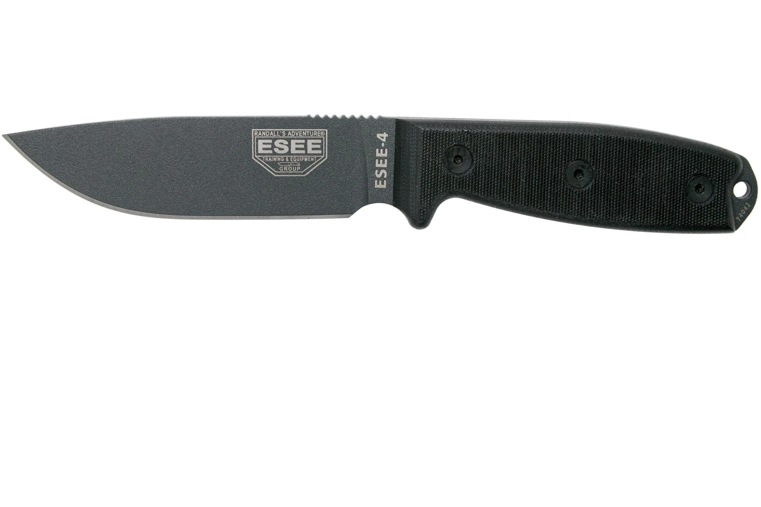ESEE Model 4 Tactical Gunsmoke, Black Handle 4P-TG-B Con Funda + Clip 3 ESEE Model 4 Tactical Gunsmoke, Black Handle 4P-TG-B Con Funda + Clip