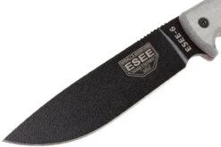ESEE Model 6 Black Blade, Grey Handle 6P-B Con Funda Negra + Clip De Cinturón -Navaja Tienda EE ESEE 6P B 03 esee knives ee esee 6p b 03