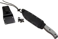 ESEE Model 6 Black Blade, Grey Handle 6P-B Con Funda Negra + Clip De Cinturón -Navaja Tienda EE ESEE 6P B 07 esee knives ee esee 6p b 07