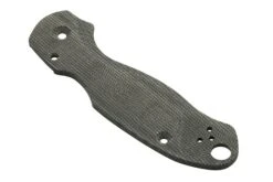 Flytanium Spyderco Para 3 Cachas, Lotus Black Canvas Micarta -Navaja Tienda FLY 1019 02 flytanium