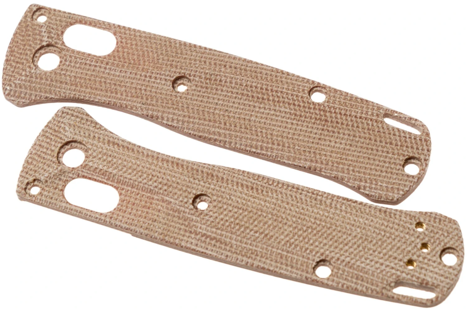 Flytanium Benchmade Mini-Bugout Scales Crossfade, Micarta Natural 3 Flytanium Benchmade Mini-Bugout Scales Crossfade, Micarta Natural