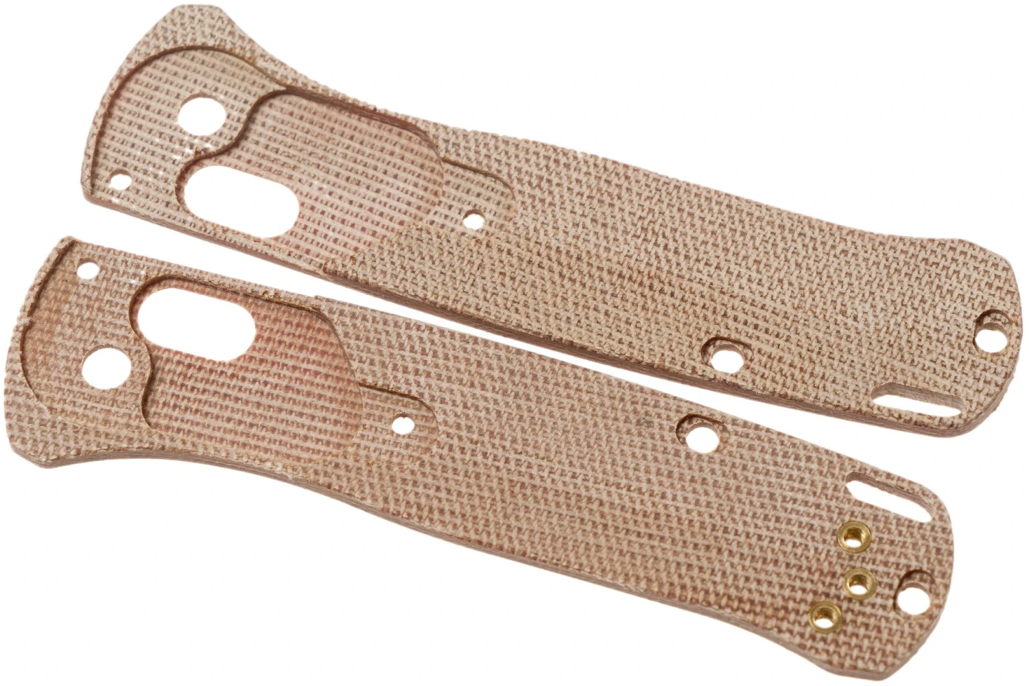 Flytanium Benchmade Mini-Bugout Scales Crossfade, Micarta Natural 4 Flytanium Benchmade Mini-Bugout Scales Crossfade, Micarta Natural - Image 2