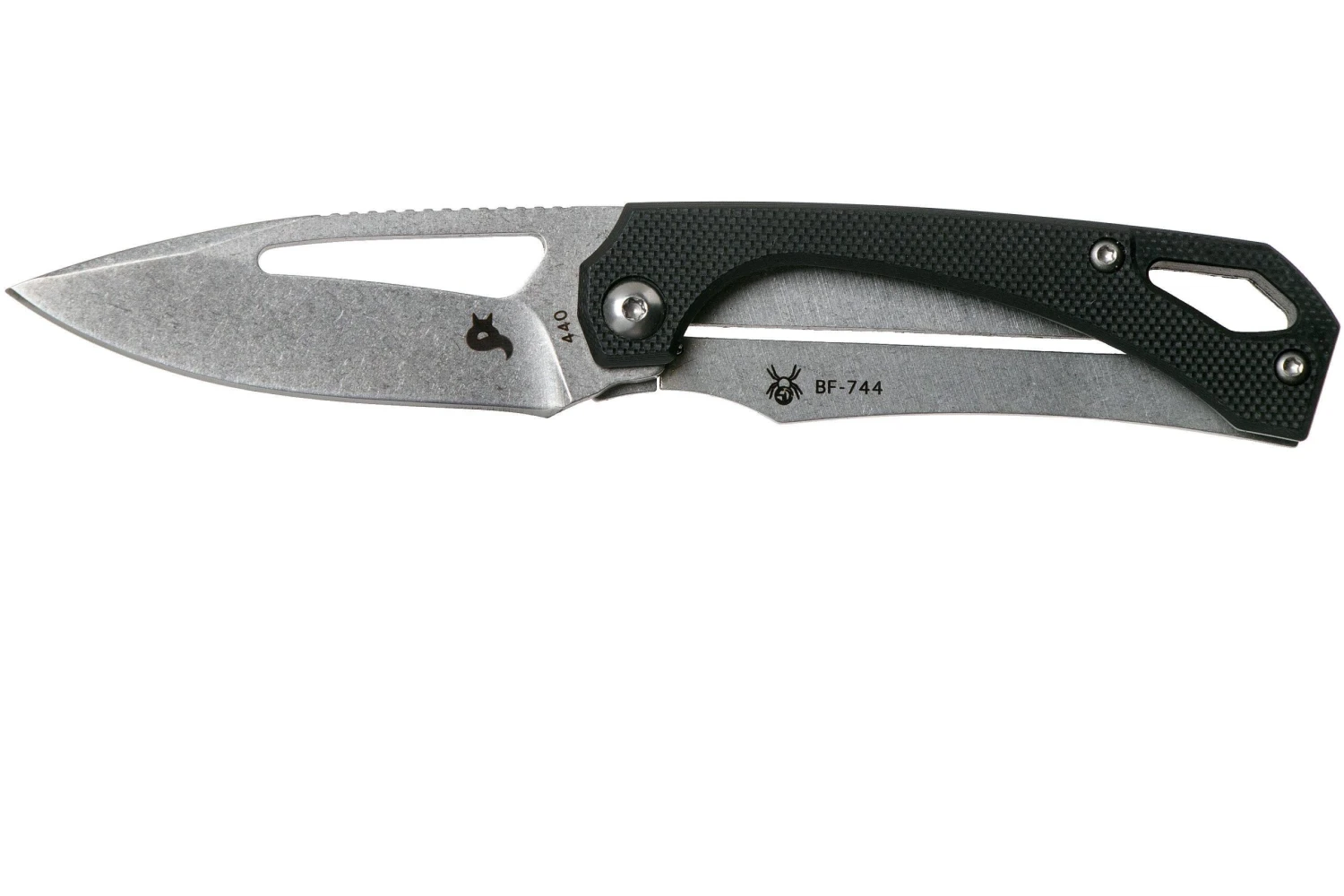 Fox Knives Racli BF-744 Black Fox, Black G10 Navaja, Simonutti Design 3 Fox Knives Racli BF-744 Black Fox, Black G10 Navaja, Simonutti Design