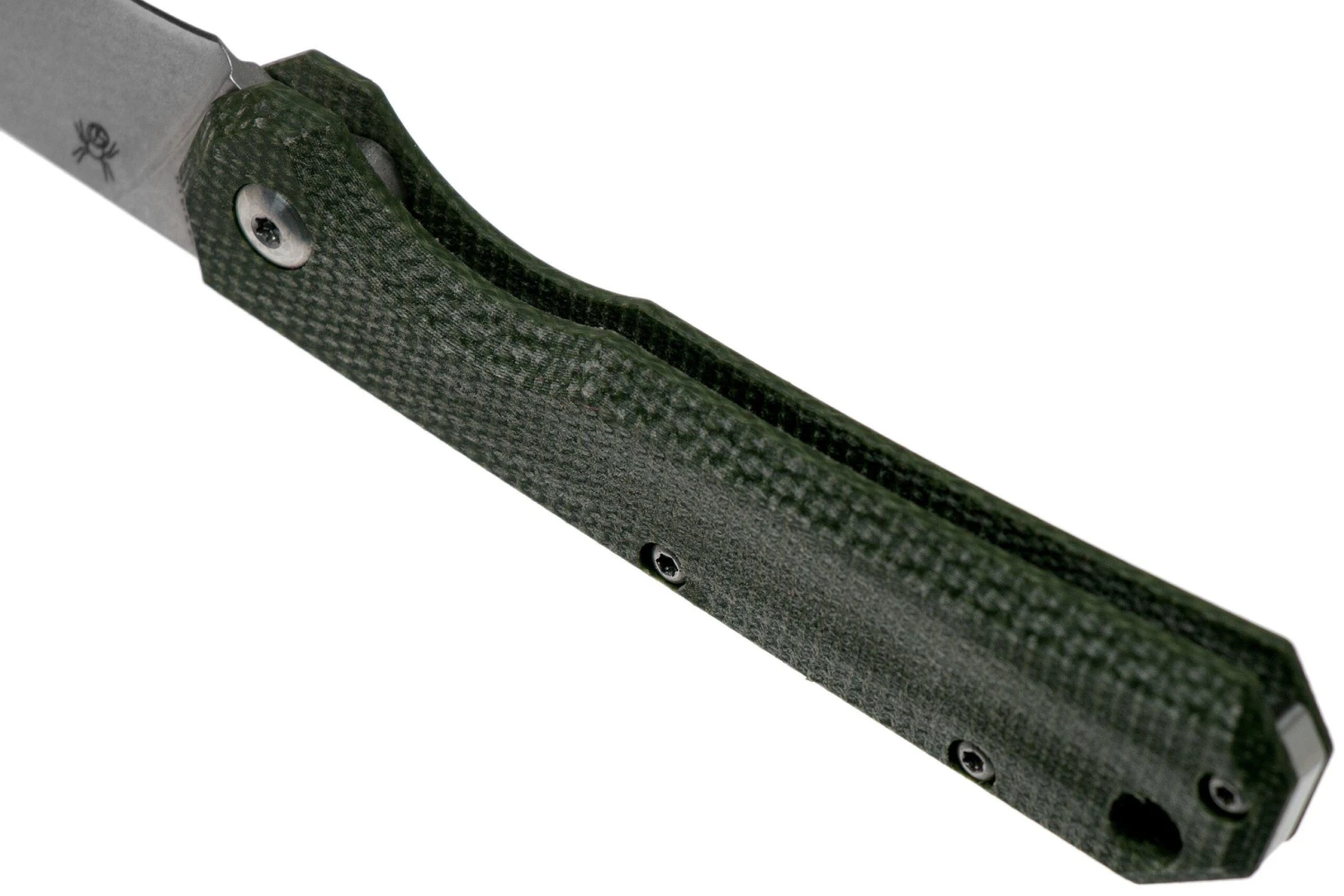 Fox Black Fox Ciol Folding Knife BF-748MI Green Micarta Navaja, Denis Simonutti Design 7 Fox Black Fox Ciol Folding Knife BF-748MI Green Micarta Navaja, Denis Simonutti Design - Image 5