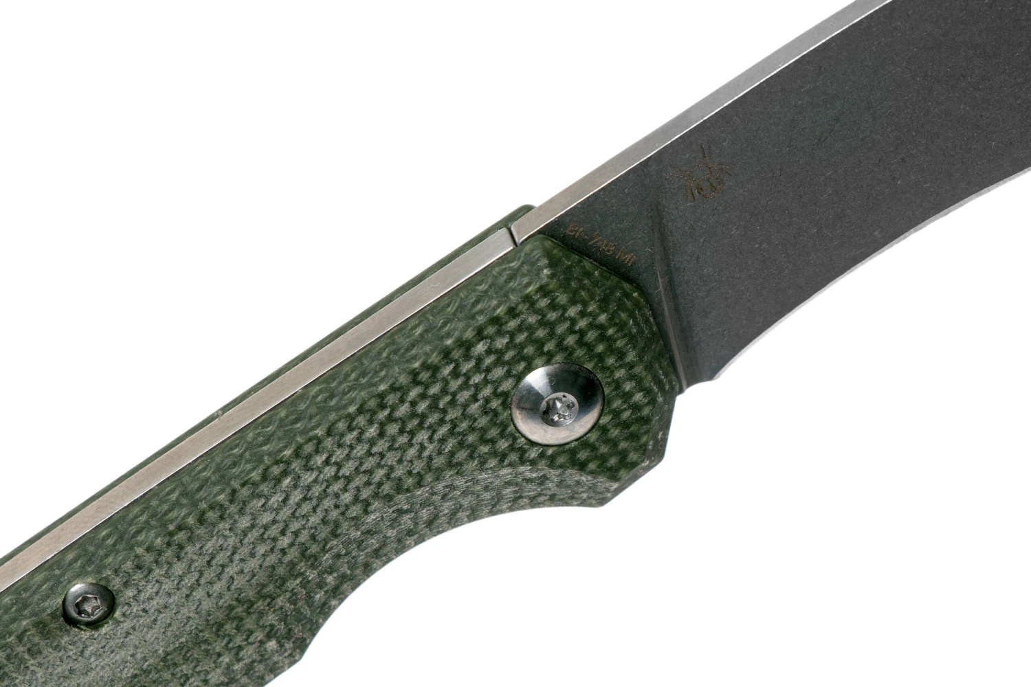 Fox Black Fox Ciol Folding Knife BF-748MI Green Micarta Navaja, Denis Simonutti Design 8 Fox Black Fox Ciol Folding Knife BF-748MI Green Micarta Navaja, Denis Simonutti Design - Image 6