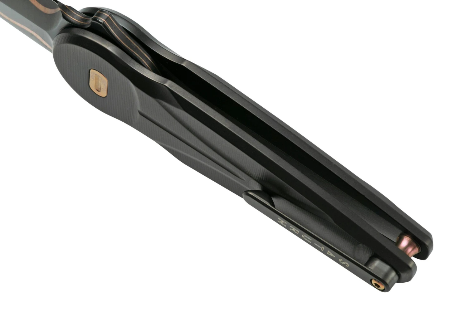 Fox Knives Saturn Carbon Copper Damascus, FX-551 TiCOP Navaja 9 Fox Knives Saturn Carbon Copper Damascus, FX-551 TiCOP Navaja - Image 7